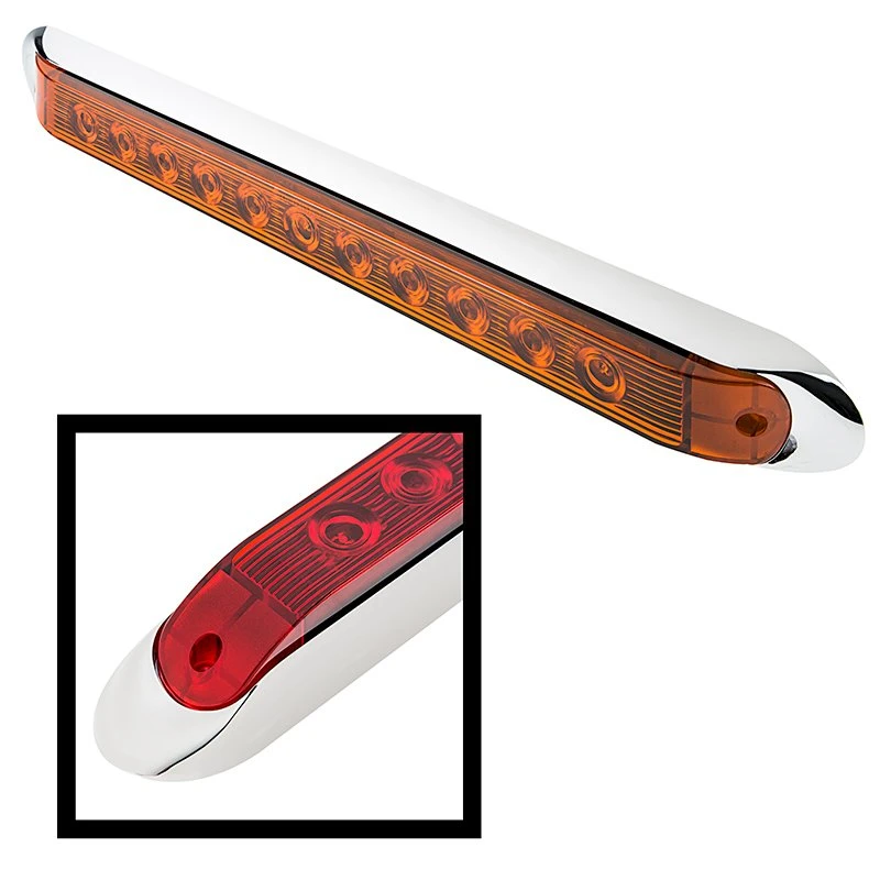 19β LED Stop, Turn, And Tail Light Bar - Truck And Trailer Light - 11 LED - Surface Mount - Pigtail Connector