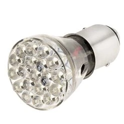 1157 LED Bulb - Dual Function 25 LED Motorcycle Bulb - 1157 19 Red LEDs 6 White LEDs