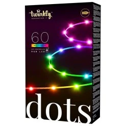 Twinkly Dots - 9.8ft RGB Smart LED Light String - 60 LEDs - App-Controlled - USB-Powered
