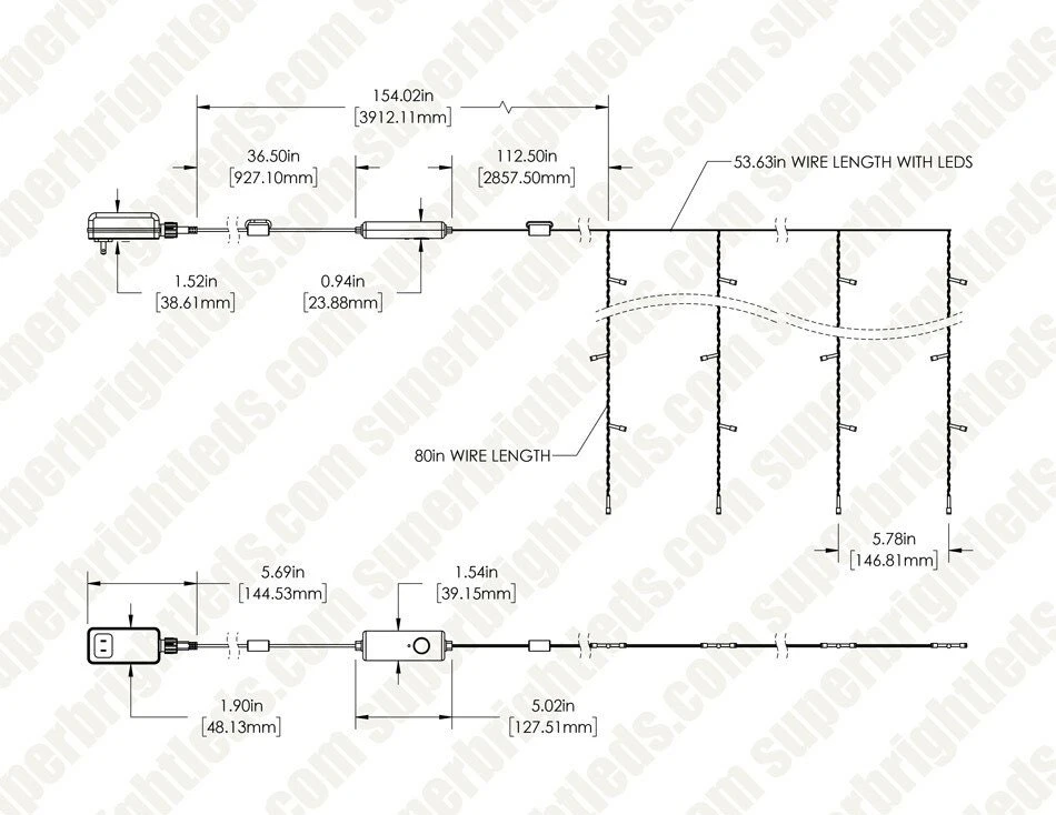 Twinkly Curtain - RGB+W LED Curtain Light String - App-Controlled - Generation II - 210 LED - 1.5x2.1m - Image 9
