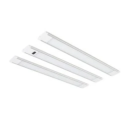 12" LED Under Cabinet Light Kit - 3-Piece - Tool-Free Install - Hands Free On/Off - 750 Lumens - 3000K/4000K