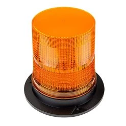 6-3/4" Amber LED Strobe Light Beacon - Double Flash Pattern - Amber