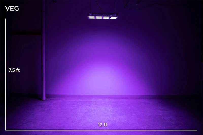 510W Full-Spectrum LED Grow Light - 12-Band Multi Spectrum - Selectable Vegetation And Bloom Switches - GLR-510W12F-VBD - Image 9