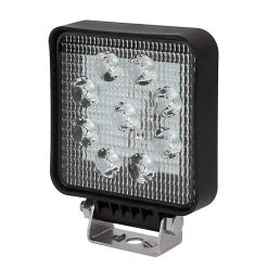 Off-Road LED Work Light / LED Driving Light - 6" Square - 9W - 900 Lumens - Single