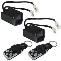 Wireless Remote Control Switches With Key Fobs For Wire Harness Pairs - 2 X Key Fob Remote Controls And Receivers