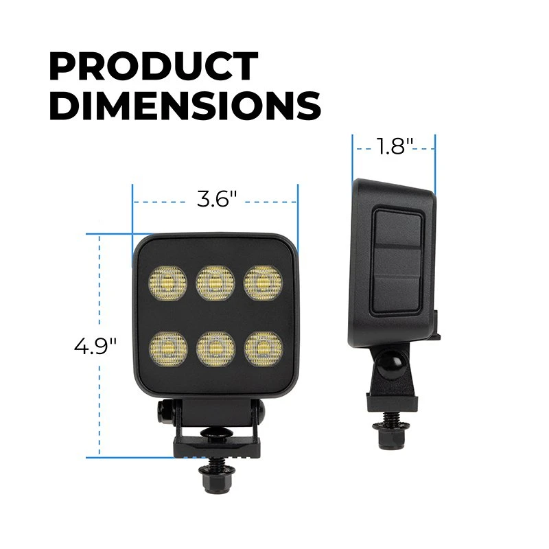 LED Work Light - 3.5β Vibration Resistant Flood Light - 60W - 4,500 Lumens - Single - Image 3